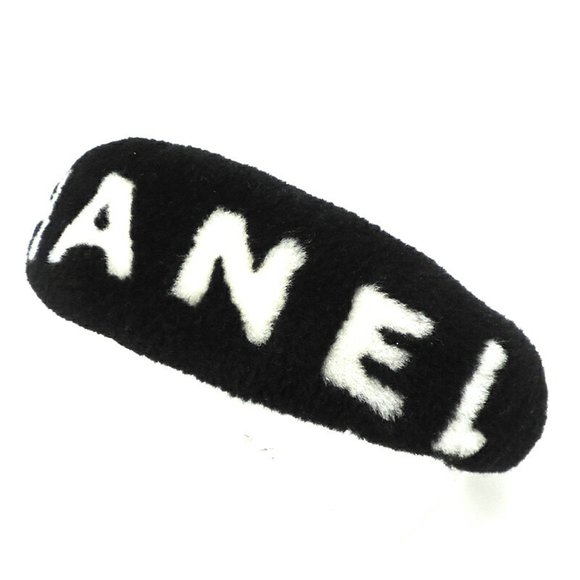 Chanel fur headband ladies accessory black - Picture 3 of 6